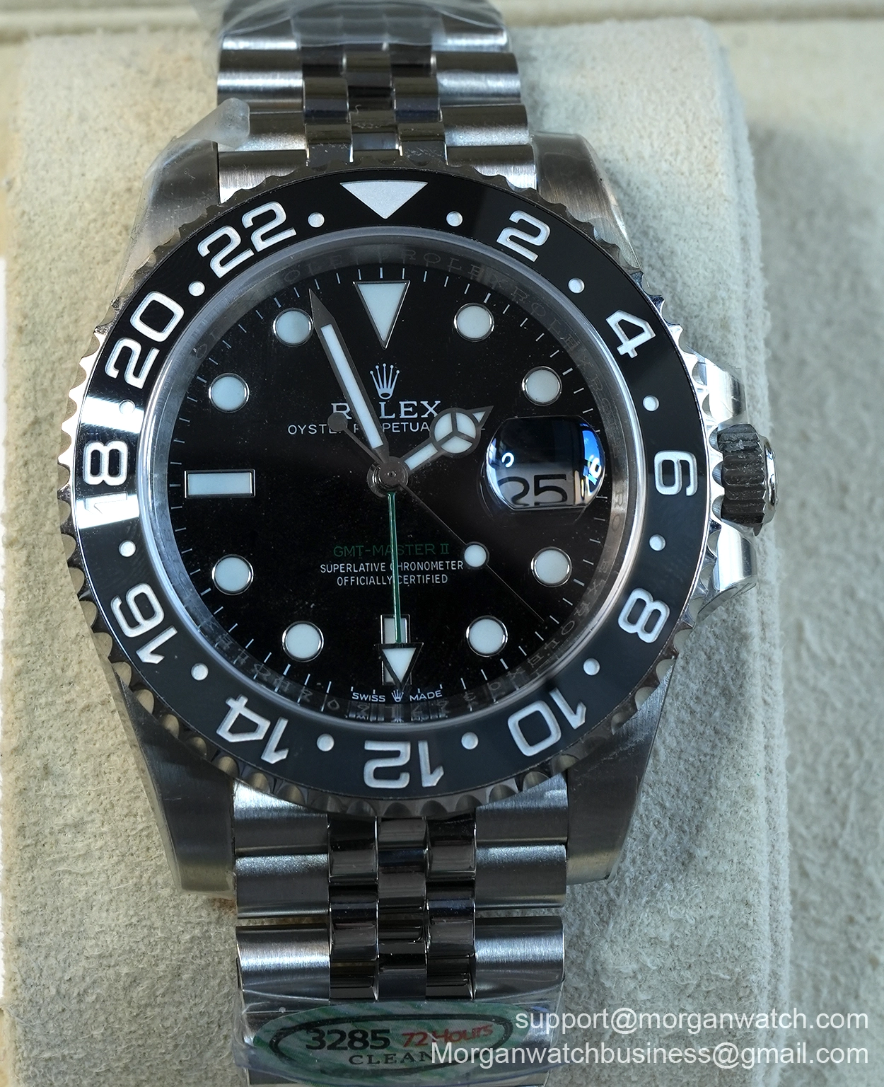 GMT-Master II Bruce Wayne 40mm Black Dial Black Bezel Jubilee Bracelet 126710GRNR - Image 2