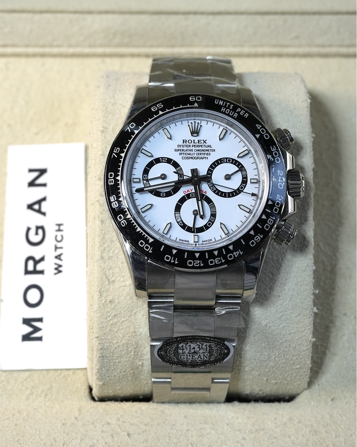 Cosmograph Daytona Panda 40mm White Dial Black Ceramic Bezel 126500LN - Image 3