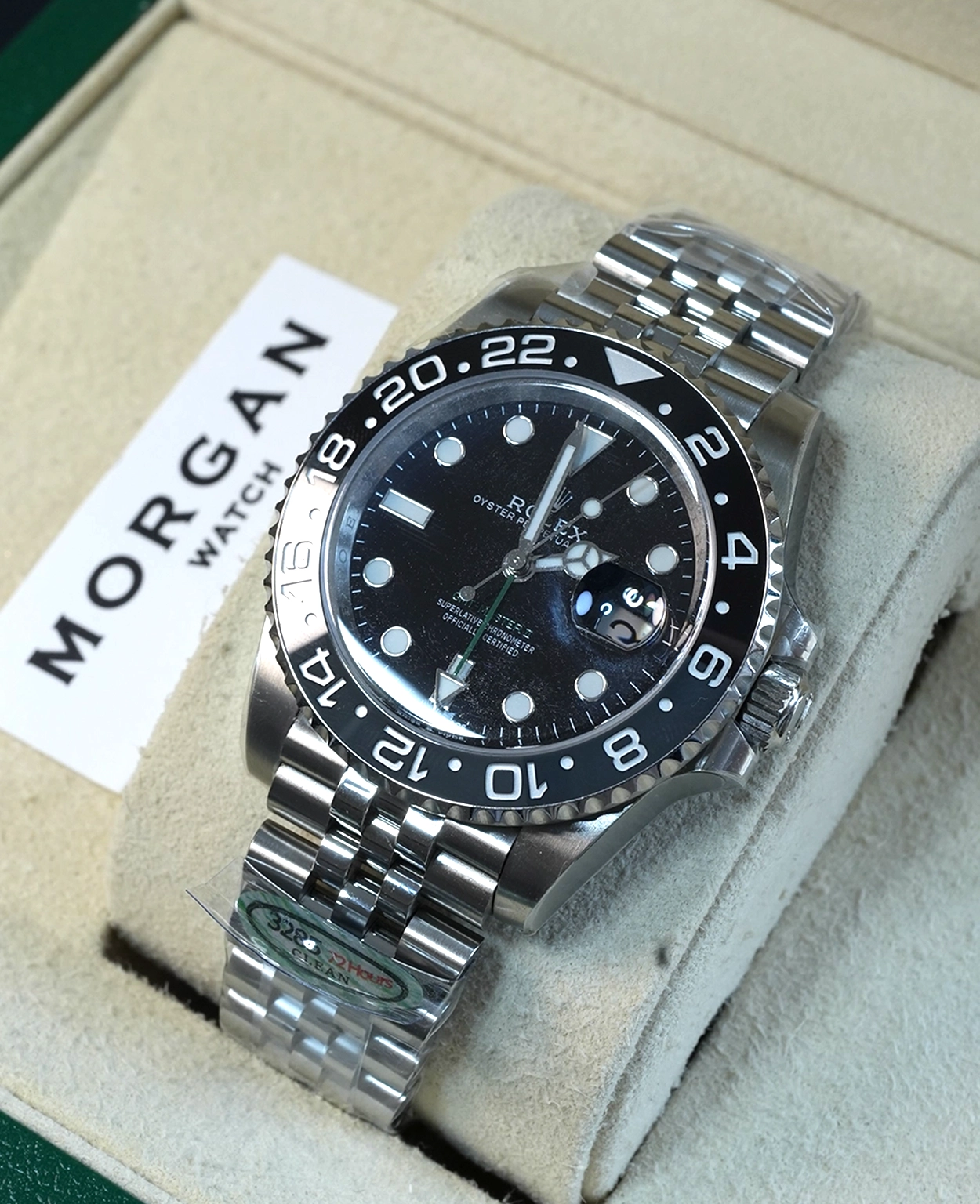 GMT-Master II Bruce Wayne 40mm Black Dial Black Bezel Jubilee Bracelet 126710GRNR - Image 5