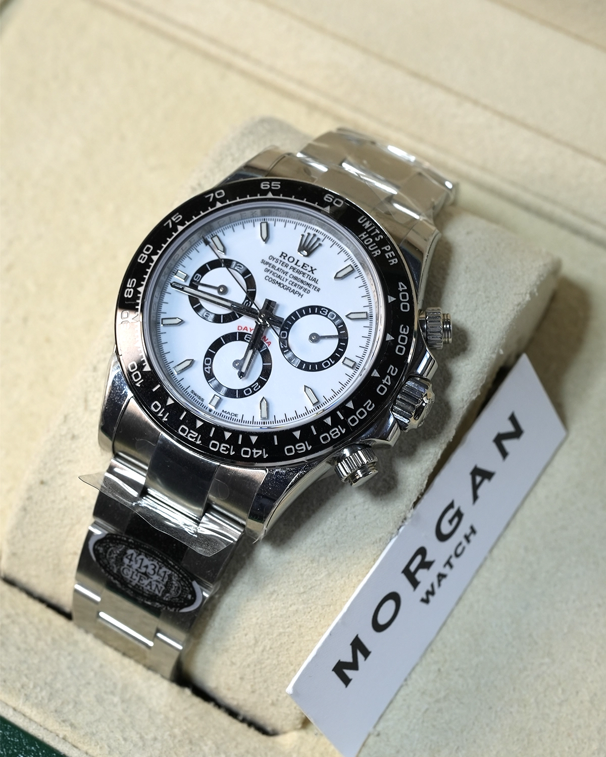 Cosmograph Daytona Panda 40mm White Dial Black Ceramic Bezel 126500LN - Image 4