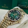 Yellow Gold President Day Date 40mm Green Roman Ombre Dial - 228238 - Image 5