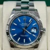 Datejust 41mm Blue Index Dial Fluted Bezel Oyster Bracelet 126334 - Image 2