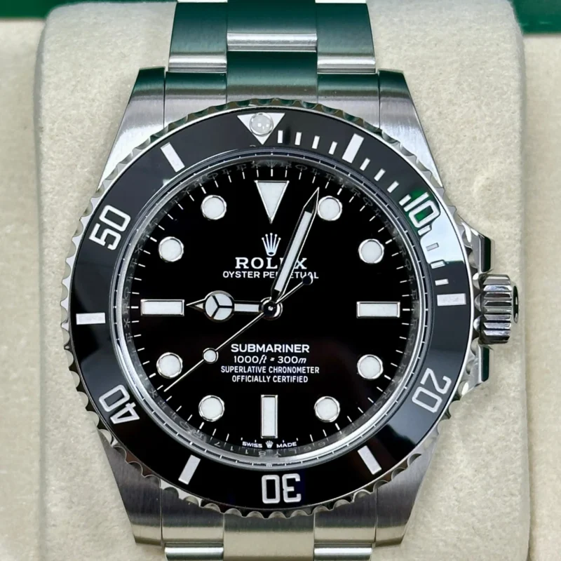 Alternative view of Submariner No Date 41mm Black Dial Black Bezel 124060