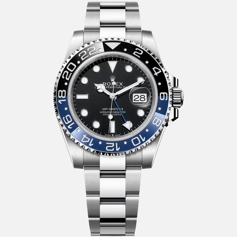 GMT-Master II Batman 40mm Black Dial Blue and Black Bezel Oyster Bracelet 126710BLNR
