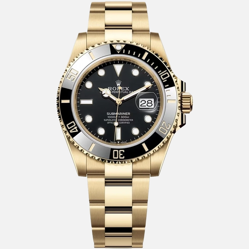 Submariner 41mm Yellow Gold Black Dial Black Bezel 126618LN