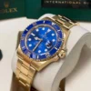 Submariner Full Gold Bluesy 41mm Yellow Gold Blue Dial Blue Bezel 126618LB - Image 5
