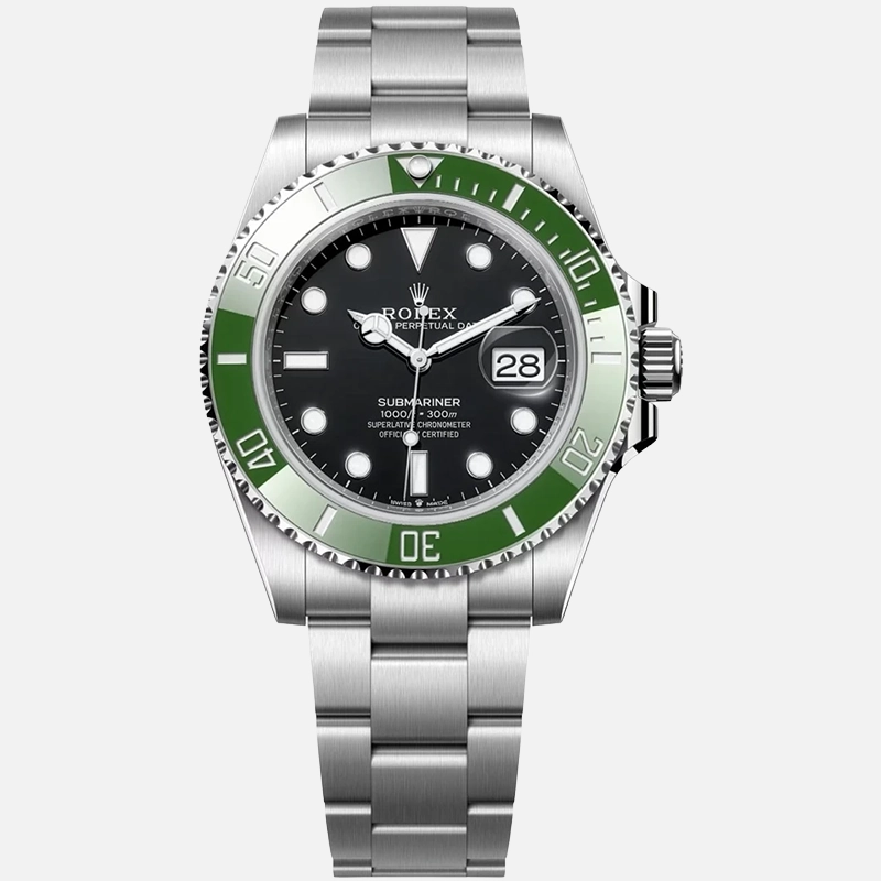 Submariner Starbucks Kermit 41mm Black Dial Green Bezel 126610LV