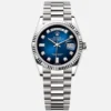 Day-Date 36mm White Gold Blue Ombré Diamond Dial – 128239