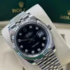 Datejust 41mm Black Diamond Dial Fluted Bezel Jubilee Bracelet 126334 - Image 3