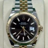 Datejust 41mm Two-Tone Yellow Gold Black Index Dial Fluted Bezel Jubilee Bracelet 126333 - Image 2