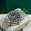 Datejust 41mm Two-Tone Yellow Gold Black Index Dial Fluted Bezel Jubilee Bracelet 126333 - Image 5