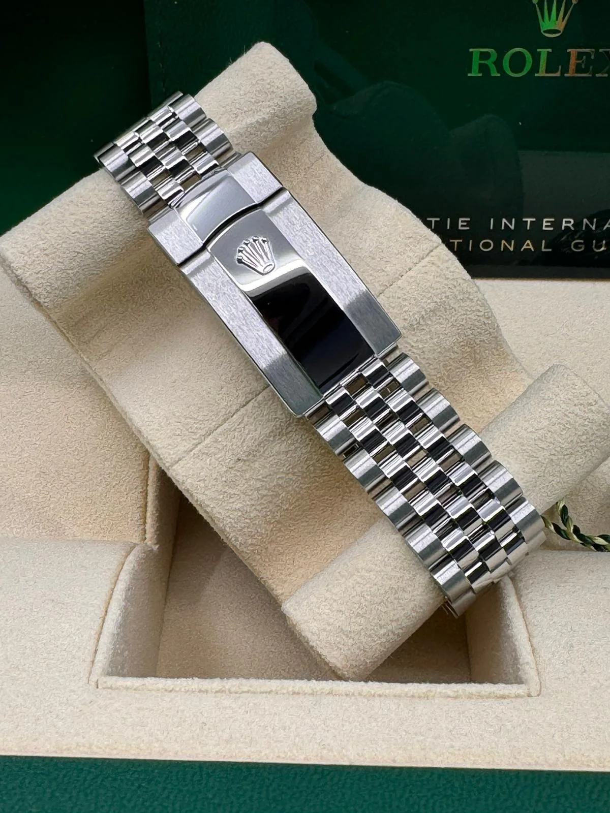 Datejust 41mm Slate and Green Roman Dial Fluted Bezel Jubilee Bracelet 126334 - Image 3