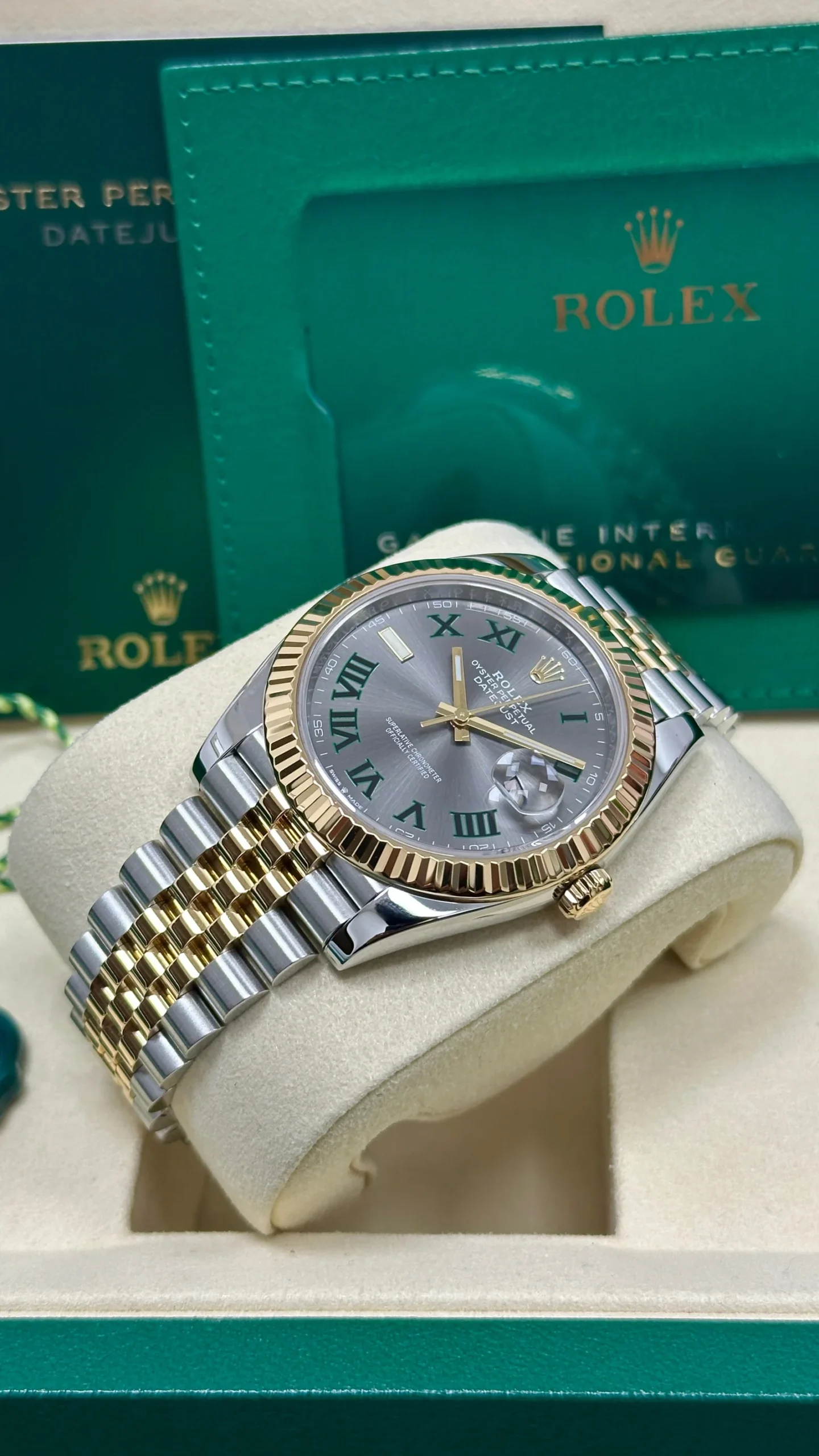 Datejust 41mm Two-Tone Yellow Gold Dial Fluted Bezel Jubilee Bracelet 126333 - Image 5